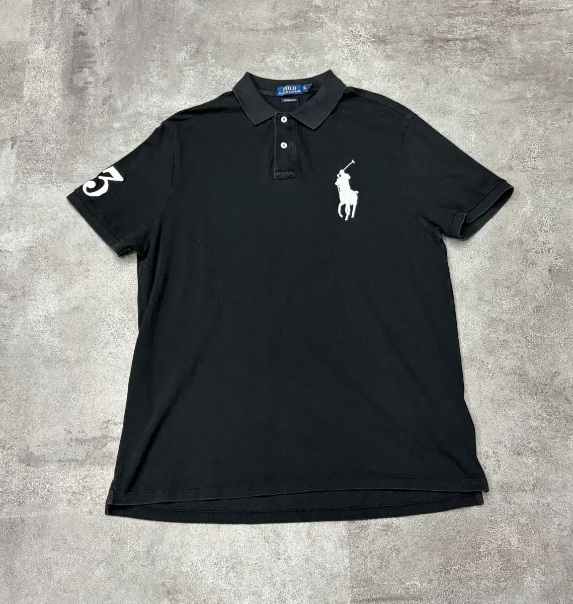 POLO RALPH LAUREN ビックポニー ブラック 半袖 カラーTシャツ
