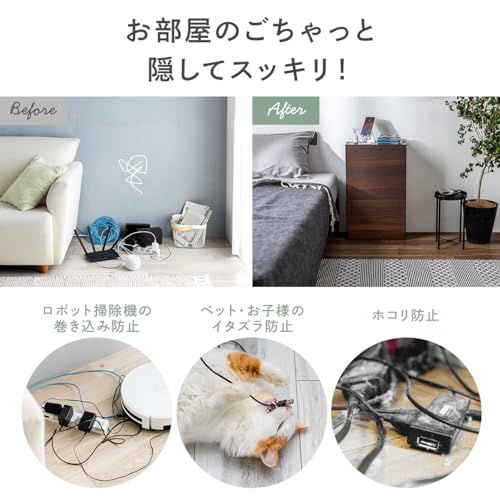 サンワダイレクト ルーター 収納 ケーブルボックス 木製 コンセント付き 幅40×高さ65×奥行18cm 配線隠し 木目調 ダークブラウン 200-CB045DBRMts 6339467c