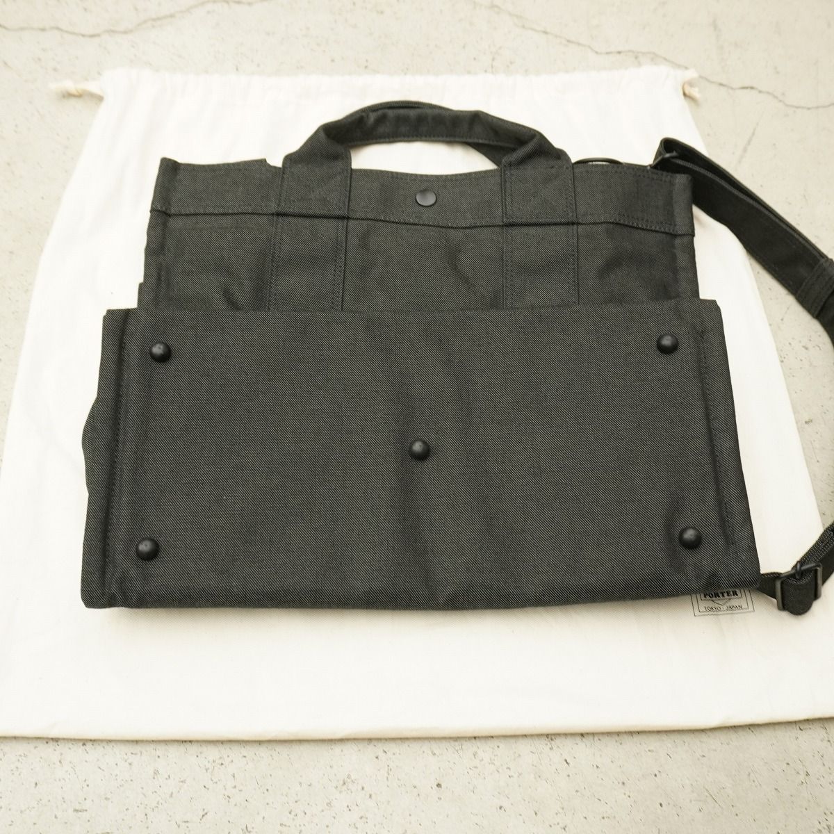 極美品 吉田カバン PORTER ポーター コーデュラ ダック生地 SMOKY 