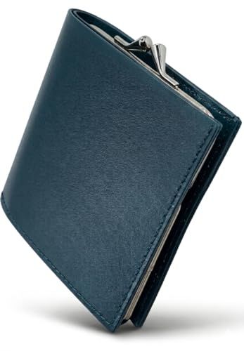 【新品】薄い財布 二つ折り スマートウォレット 【 FINALE2 】(ネイビー) エジソンラボ 5a335948