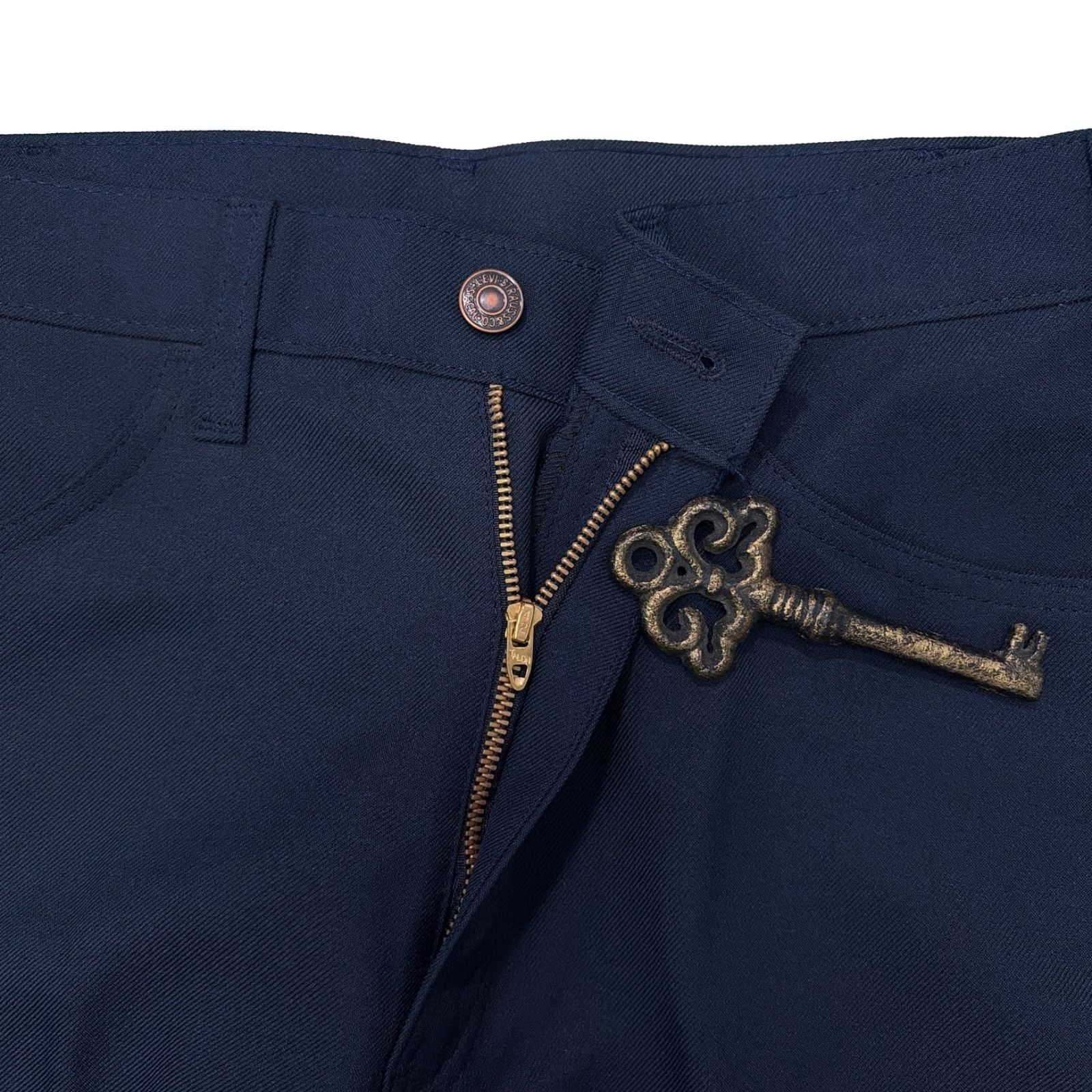 デッドストック 80s LEVIS リーバイス 517 スタプレ パンツ 紺 W34