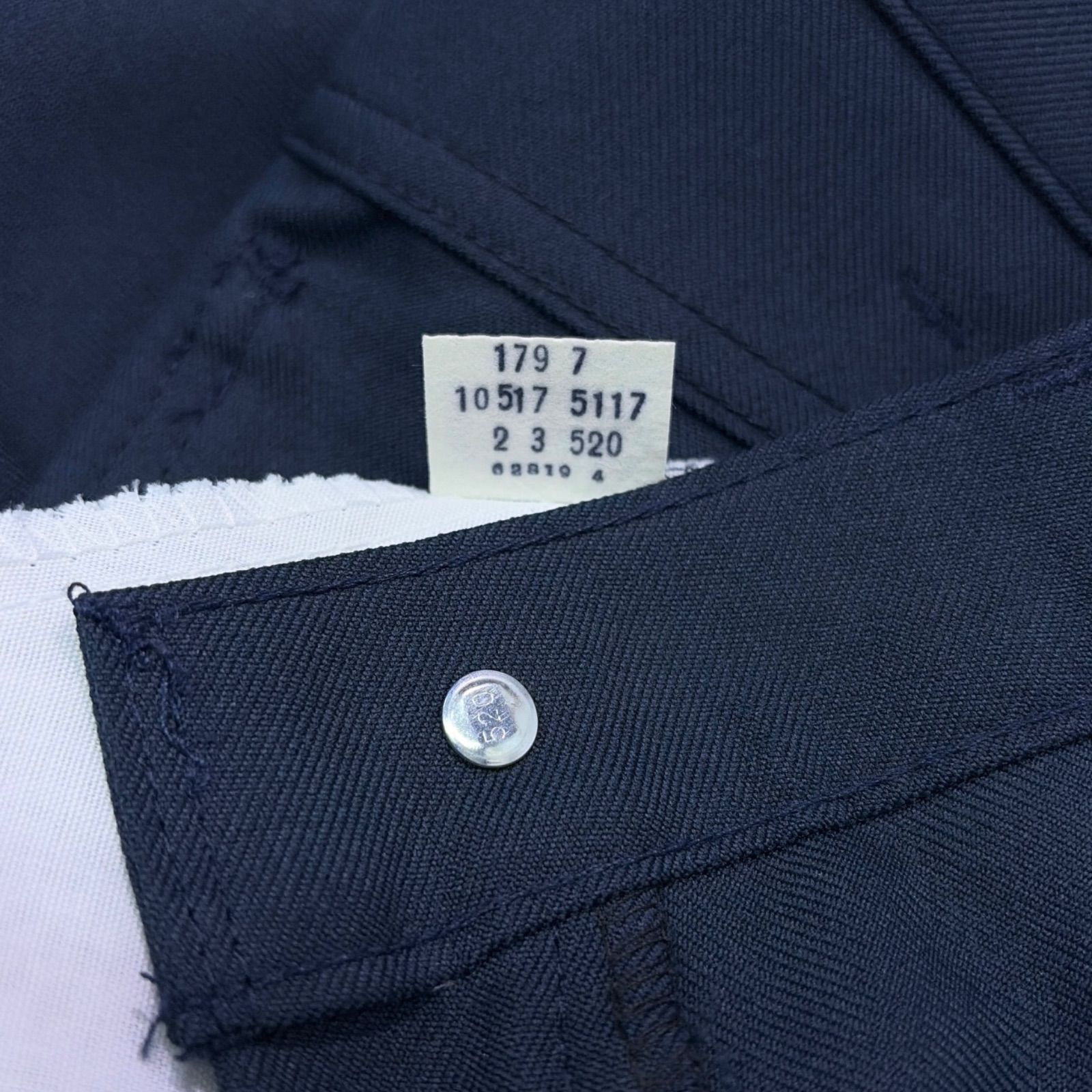 デッドストック 80s LEVIS リーバイス 517 スタプレ パンツ 紺 W34