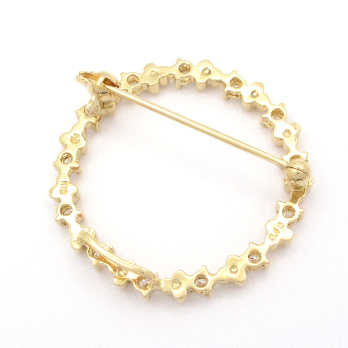 田崎真珠/TASAKI(タサキシンジュ) ブローチ美品 - K18YG×ダイヤモンド
