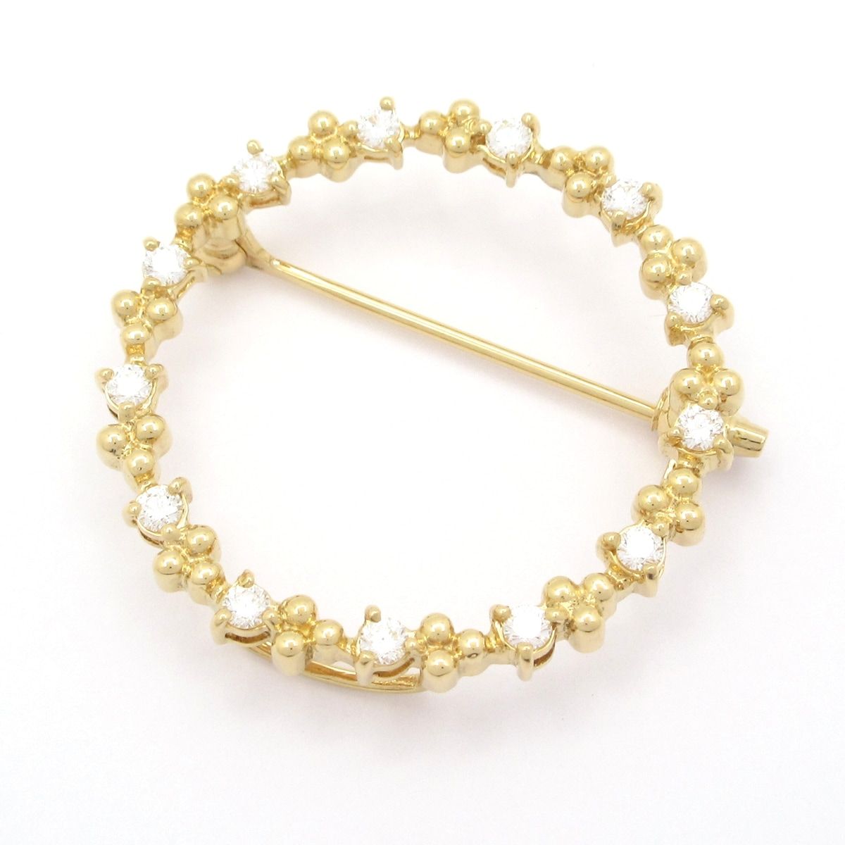 田崎真珠/TASAKI(タサキシンジュ) ブローチ美品 - K18YG×ダイヤモンド