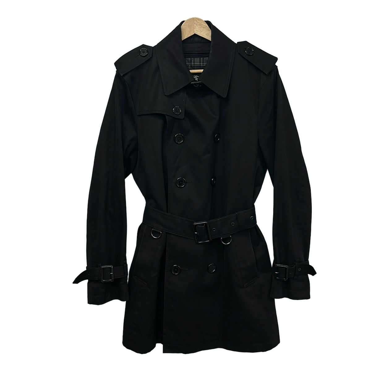 Burberry Black Label トレンチコート Mサイズ ブラック Burberry Black Label(バーバリーブラックレーベル) トレンチコート