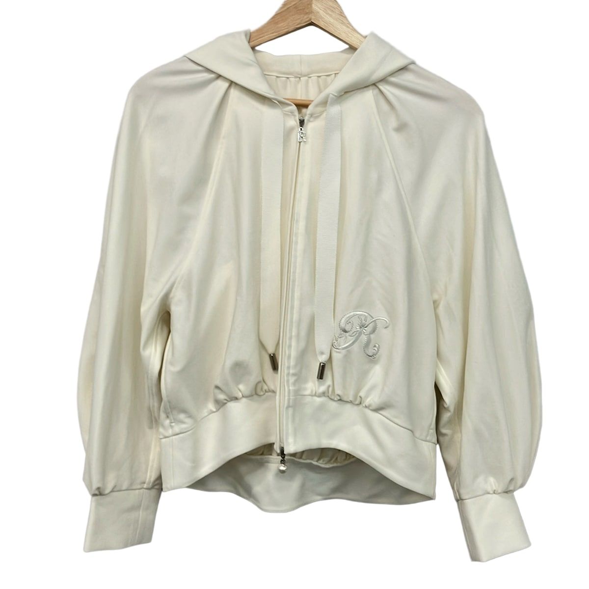 Rene(ルネ) パーカー サイズ34 S レディース美品 - 白 長袖/パール