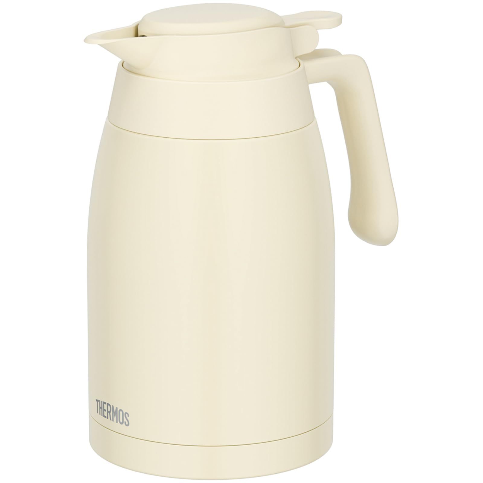 ☆新品☆【食洗機対応モデル】 サーモス ステンレスポット 1.5L アイボリー 保温ポット 卓上ポット 保温保冷 広口設計 TTG-1500 IV 58427f29