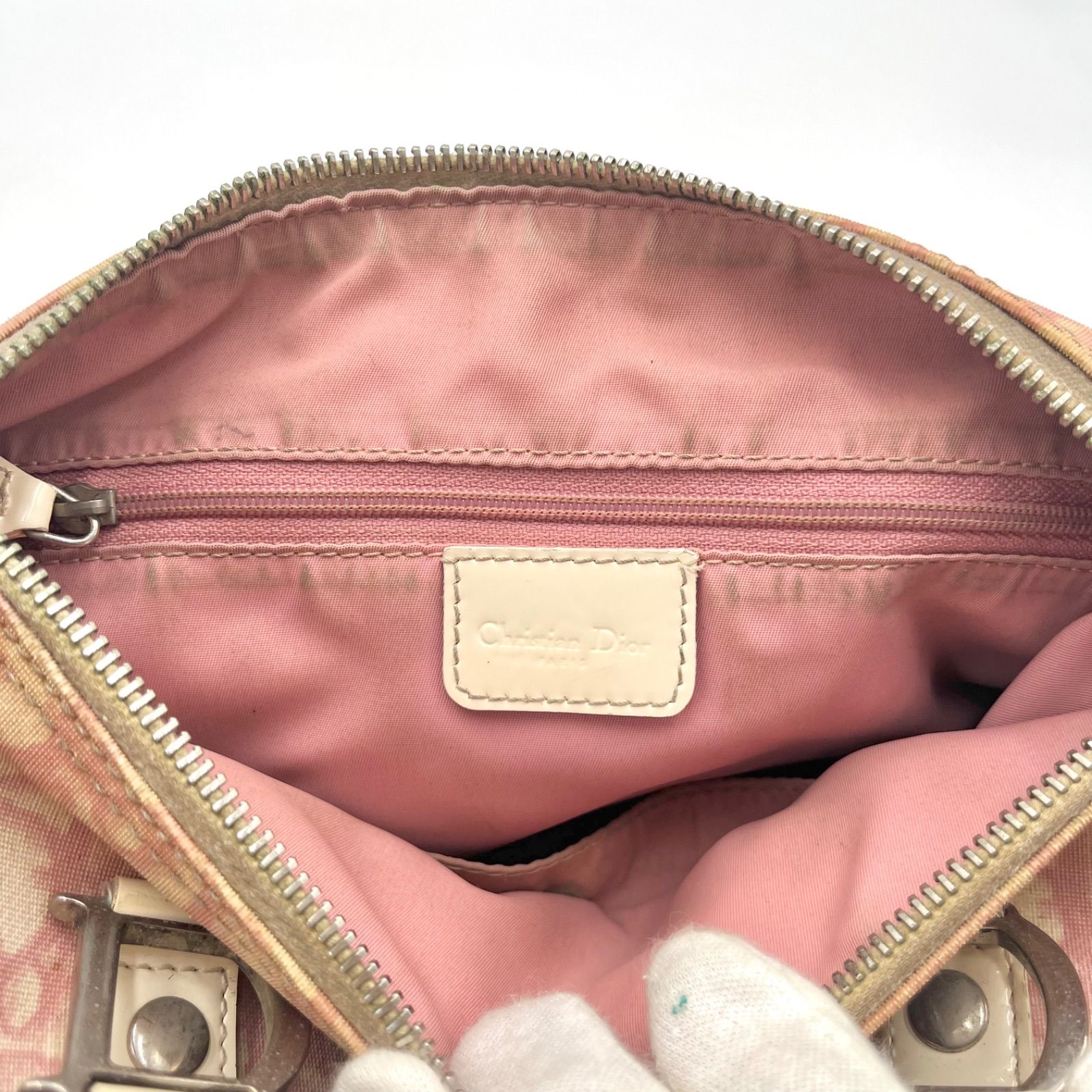 Christian Dior D金具 クリスチャンディオール トロッター柄 ミニ