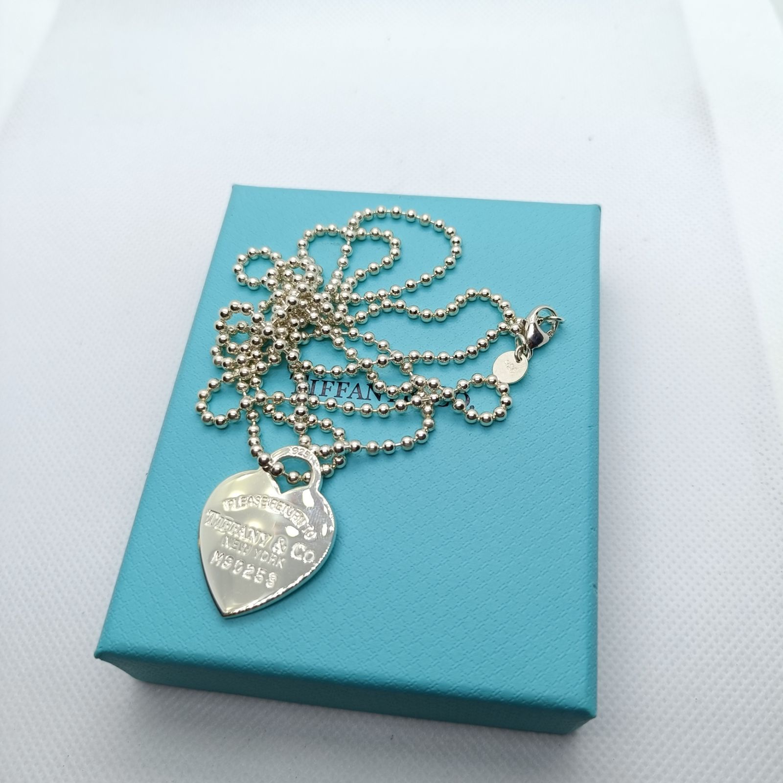 美品】Tiffany & Co ティファニー ビーン ネックレス 925
