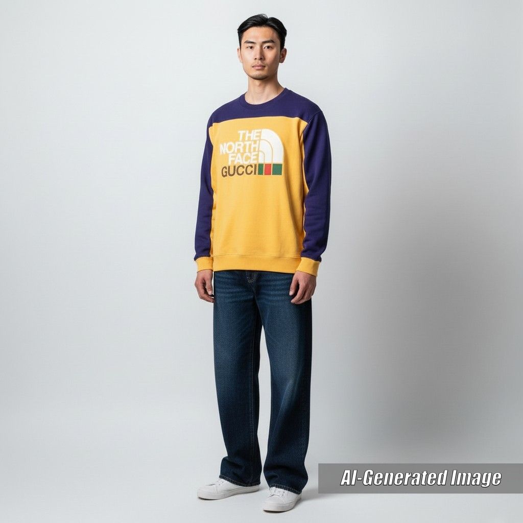 グッチ 未使用汚れあり スウェット トレーナー ドンドン見直し】美品 GUCCI グッチ THE NORTH FACE 21AW 671449