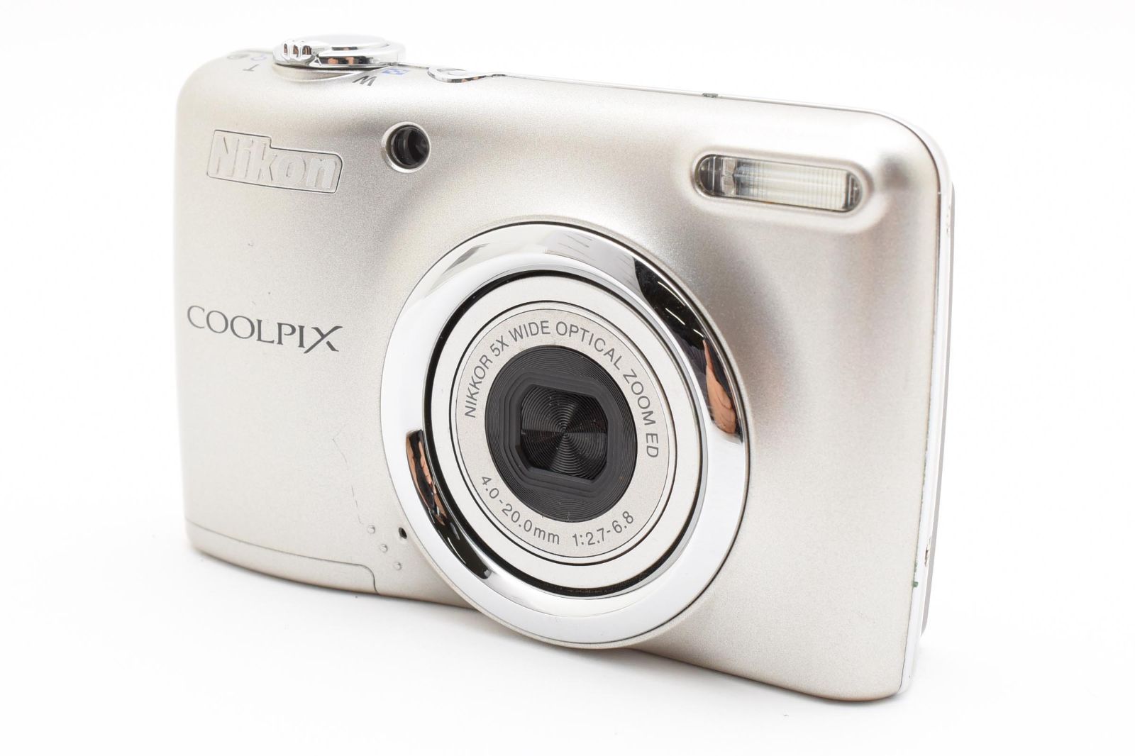 ■ 美品 ■ ニコン　Nikon COOLPIX L23 シルバー 《動作確認済・乾電池式》 コンパクト デジタル カメラ #A1223