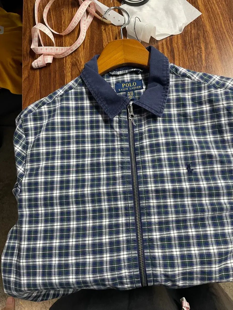 POLO BOYS PLANET(ボイプラ) スモールチェック柄 ジップアップ ジャケット (xl)