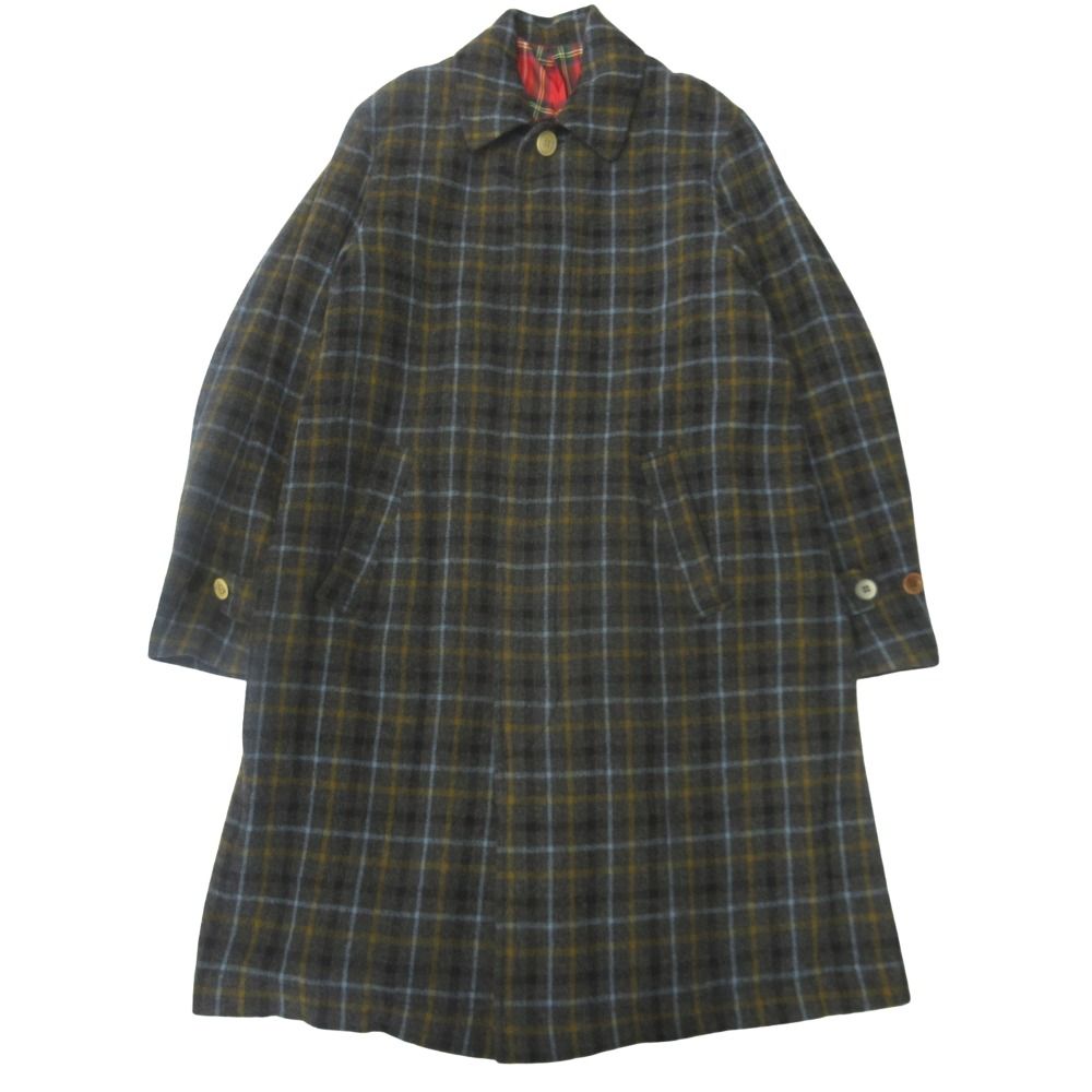 未使用 UNDERCOVER アンダーカバー 20aw 縮絨ウール ステンカラー コート ジャケット ブルゾン 背面切替 2 グレー 緑 グリーン メンズ 古着 中古 USED