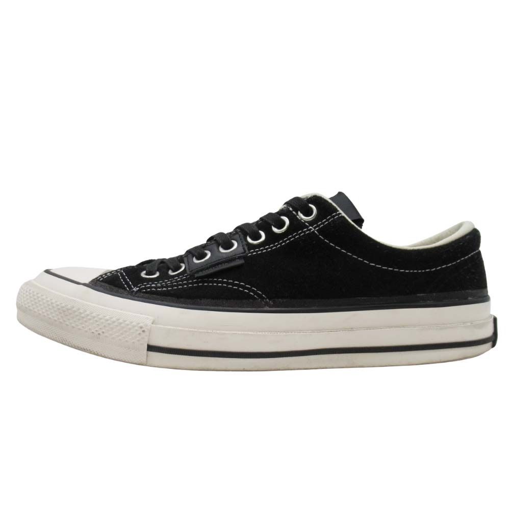 美品 CONVERSE ADDICT x N.HOLLYWOOD コンバースアディクト 1SD147 Chuck Taylor Suede NH OX Black スニーカー US9.5/28.0 ブラック メンズ 古着 中古 USED