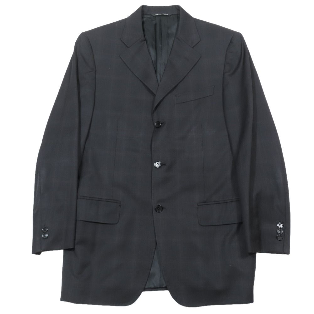 良品 CANALI カナーリ テーラードジャケット ブレザー チェック 3B 総