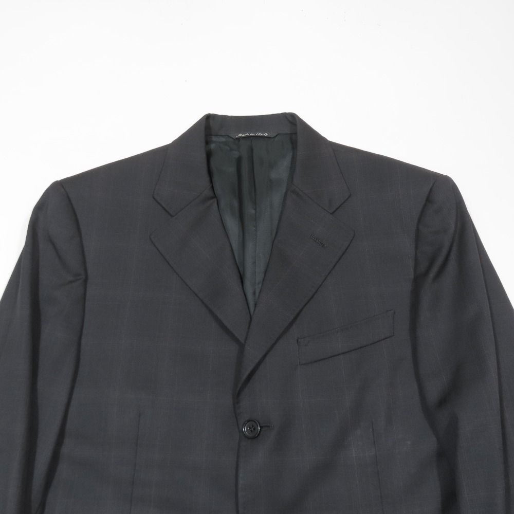 良品 CANALI カナーリ テーラードジャケット ブレザー チェック 3B 総