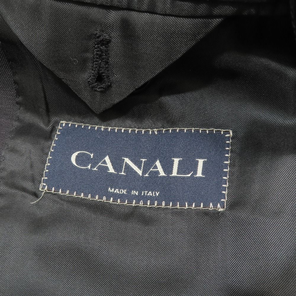 良品 CANALI カナーリ テーラードジャケット ブレザー チェック 3B 総