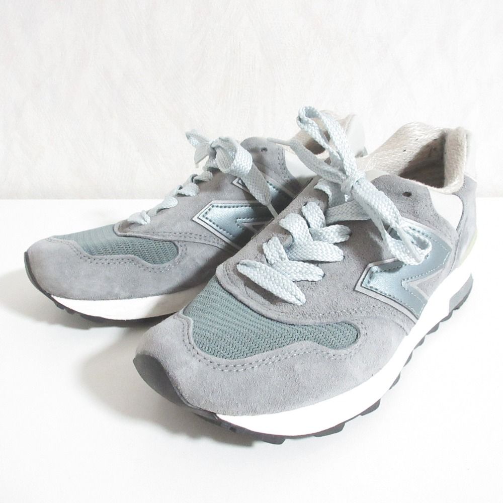 良品 New Balance ニューバランス ランニングシューズ スニーカー M1400SB US5 23cm グレー レディース 古着 中古 USED