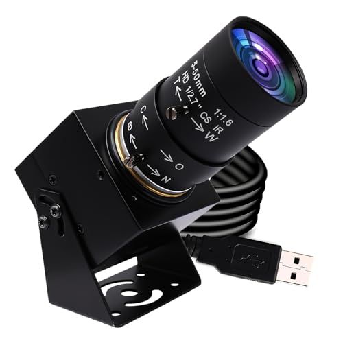 SVPRO 1080P USB のカメラ 5-50mm の手動ズームレンズ、100fps/60fps/30fps 完全な HD のウェブ画像、Windows/Mac/Linux/Android のマシン ビジョン、産業カメラ、コンピュータ、ビ 03d4a534
