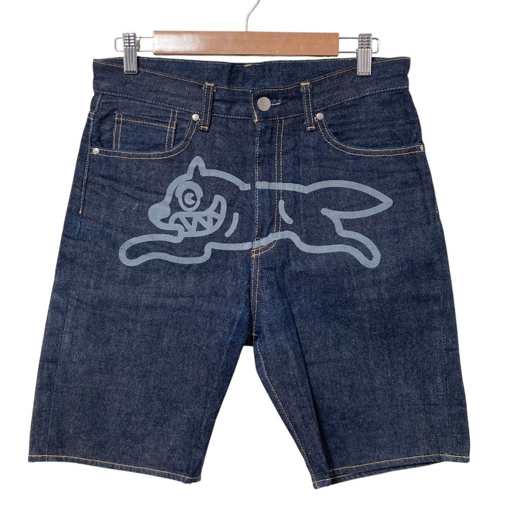 美品 BILLIONAIRE BOYS CLUB ビリオネアボーイズクラブ フロントドッグ デニムショートパンツ サイズXS インディゴ メンズ 古着 中古 USED