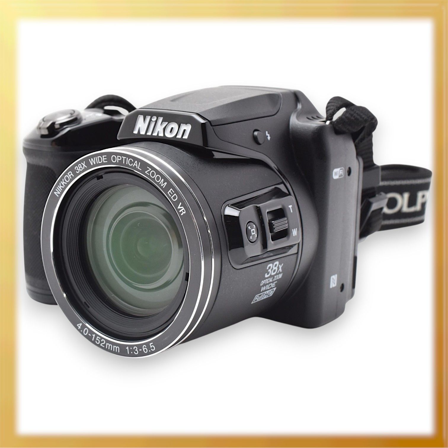 極美品｜Nikon COOLPIX L840 デジタルカメラ 38倍光学ズーム Wi-Fi内蔵 (ブラック) ｜M284
