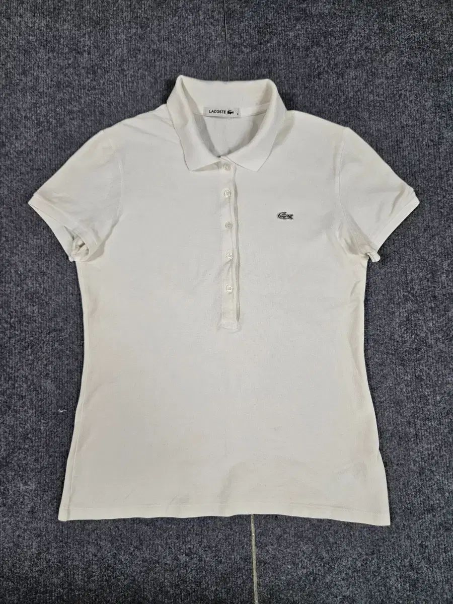 LACOSTE ラコステ 白 カラーTシャツ レディース 半袖
