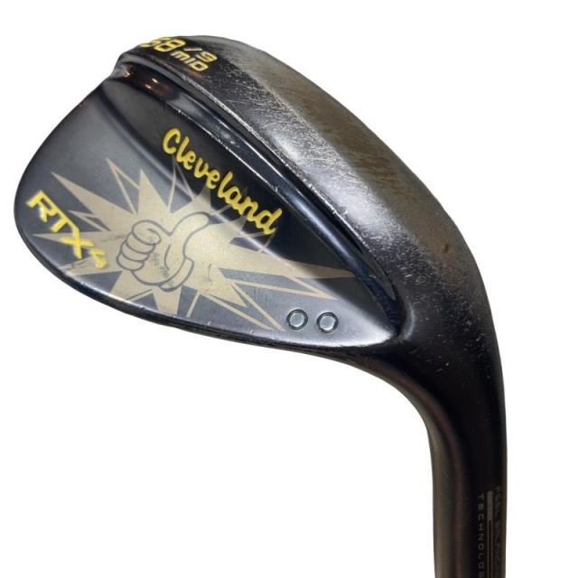 【中古】 クリーブランド Cleveland RTX-4 ブラックサテン(グッジョブ) 58°/09° MID ウェッジ WG Dynamic Gold (フレックスS) メンズ 男性用 右利き 右用 Dランク ゴルフクラブ