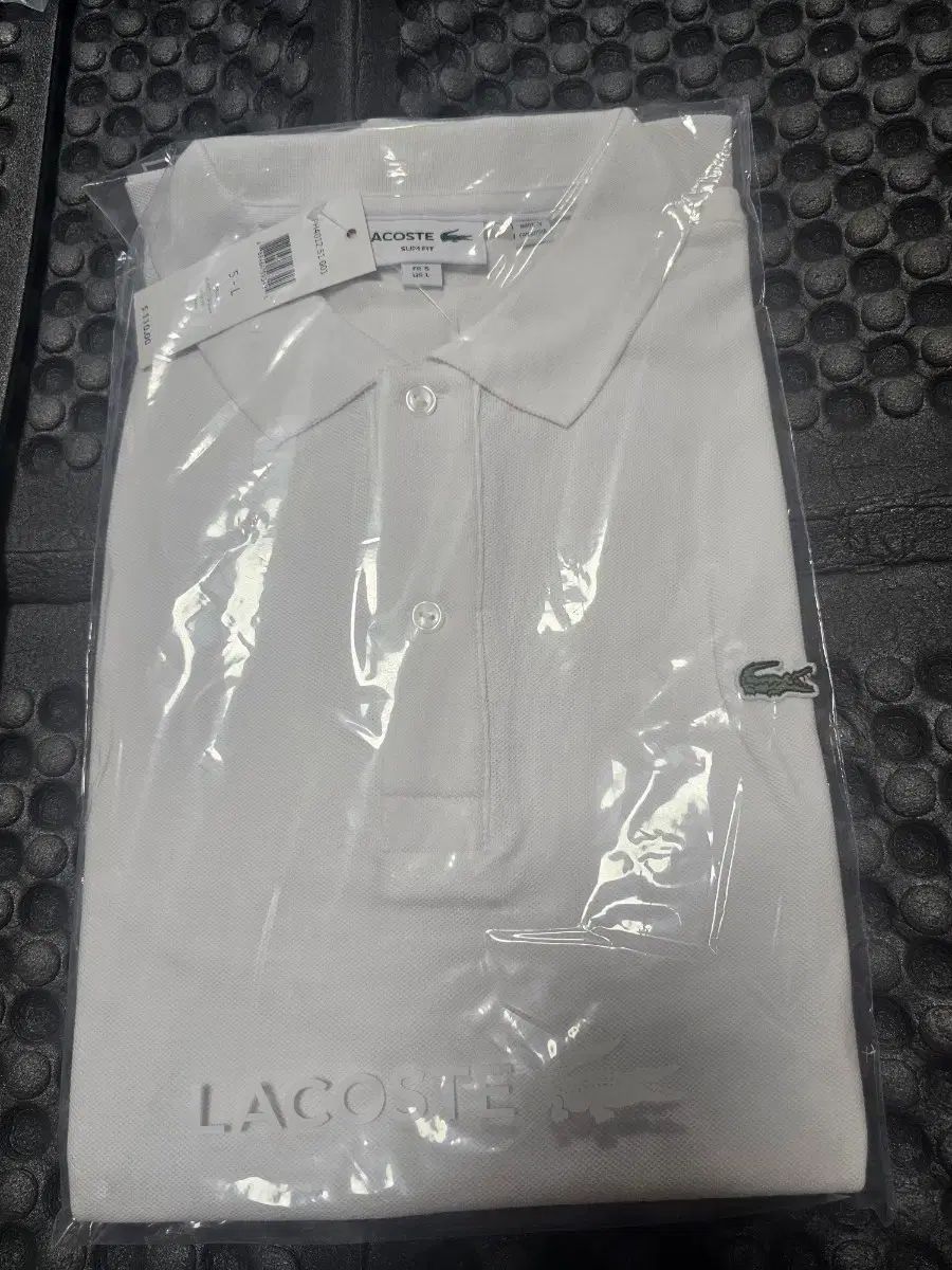 ラコステ スリムフィット PK 白 新品 L