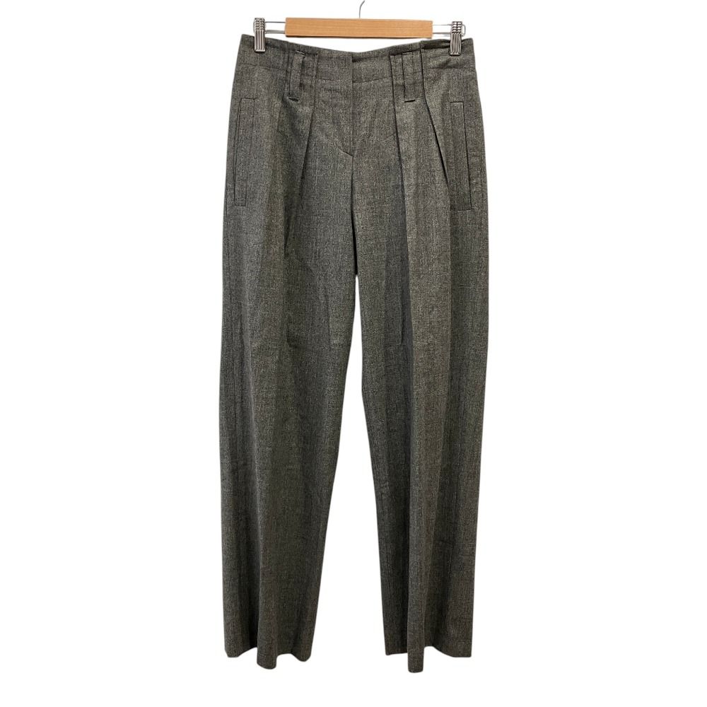 美品 Brunello Cucinelli ブルネロクチネリ ツータック ワイド