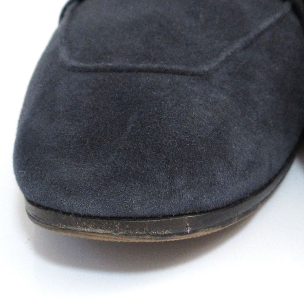美品 MaxMara マックスマーラ スエード ローファー サイズ38 24cm相当 ネイビー レディース 古着 中古 USED