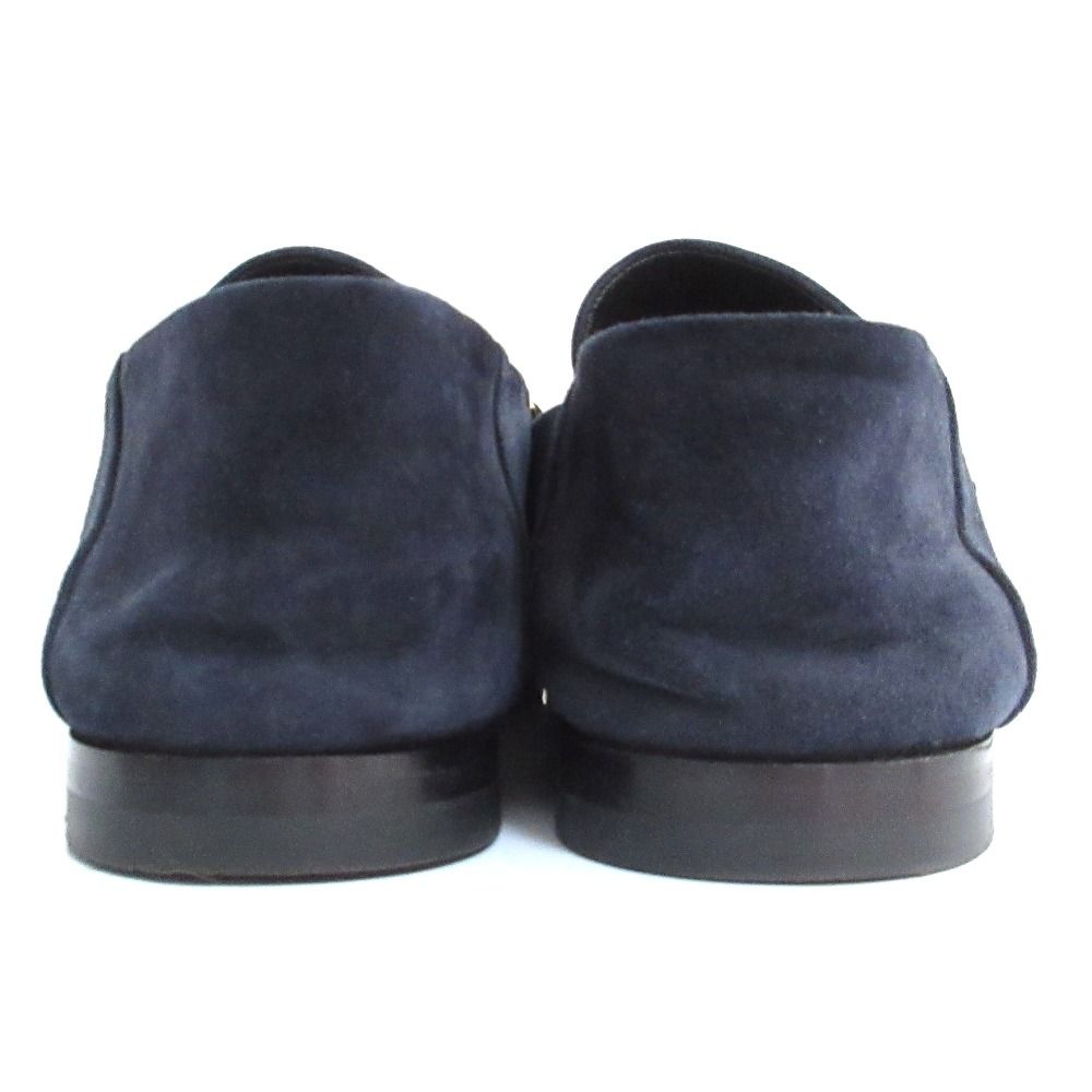 美品 MaxMara マックスマーラ スエード ローファー サイズ38 24cm相当 ネイビー レディース 古着 中古 USED