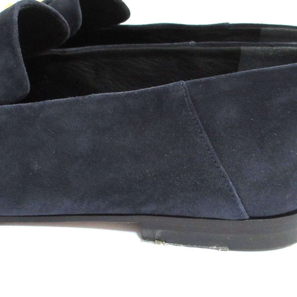 美品 MaxMara マックスマーラ スエード ローファー サイズ38 24cm相当 ネイビー レディース 古着 中古 USED