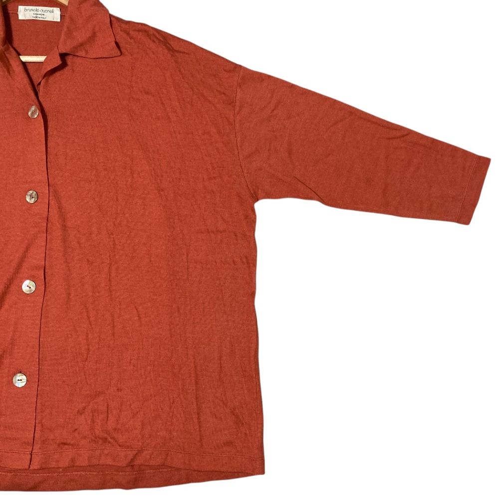 美品 Brunello Cucinelli ブルネロクチネリ カシミアシルク オーバー