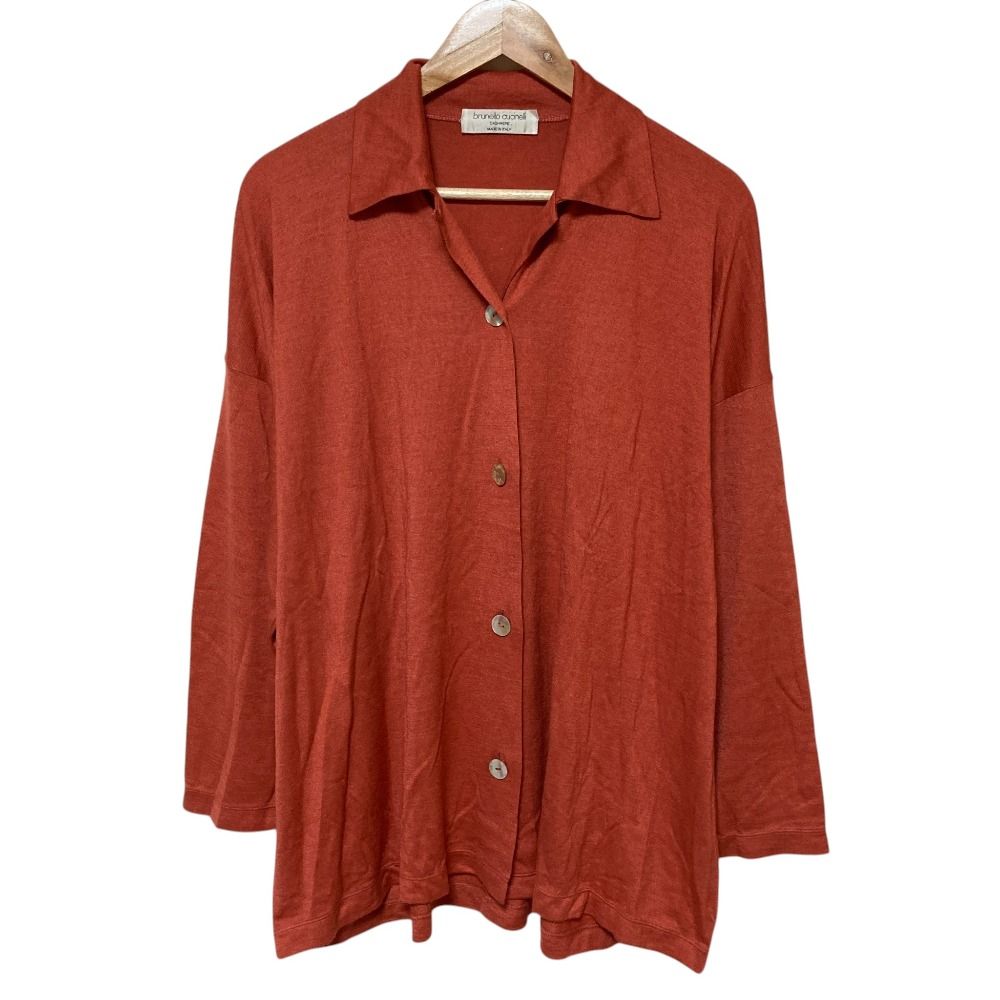 美品 Brunello Cucinelli ブルネロクチネリ カシミアシルク オーバー 美品 Brunello Cucinelli ブルネロクチネリ カシミアシルク オーバー