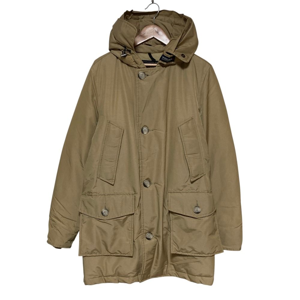 美品 WOOLRICH ウールリッチ アークティックパーカ ダウンコート ダウンジャケット XS ベージュ メンズ 古着 中古 USED