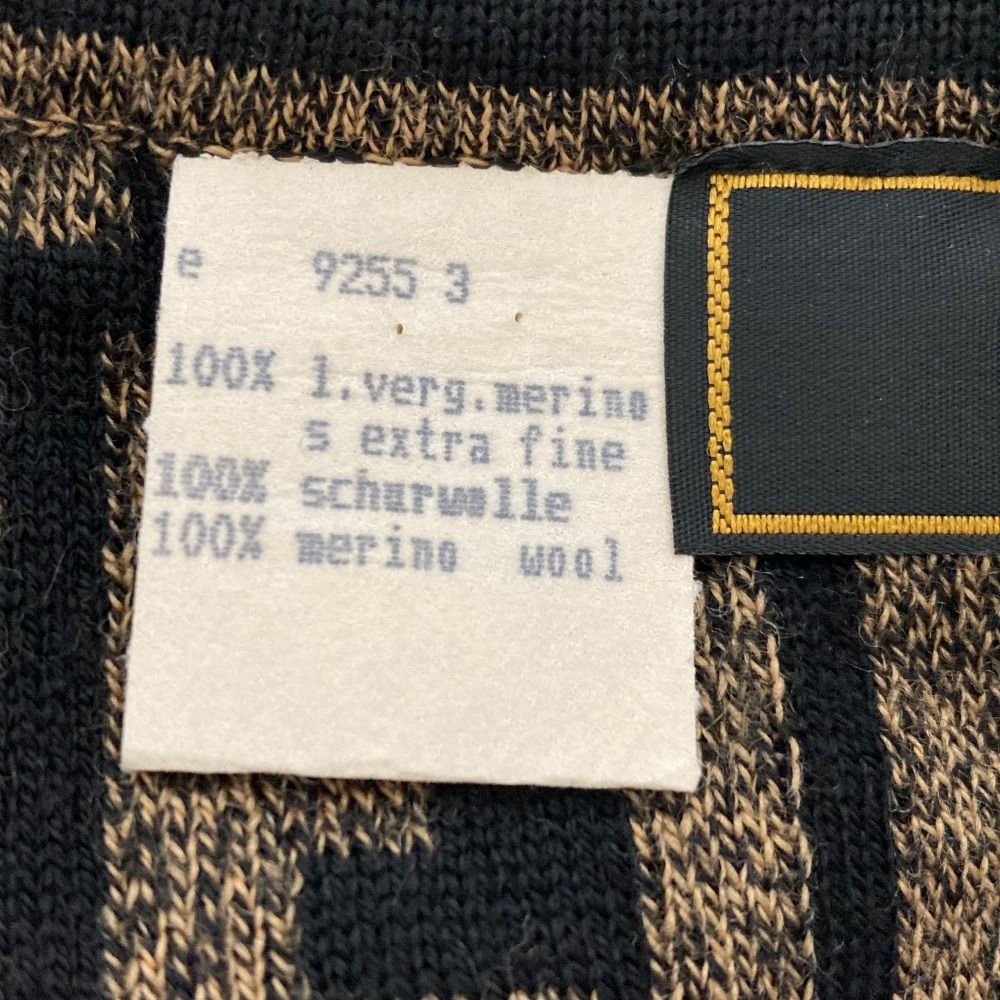美品✨フェンディ ニットスカート エクストラファインメリノウール ズッカ柄 42 美品 FENDI フェンディ ズッカ柄 ウール ニットスカート サイズ42