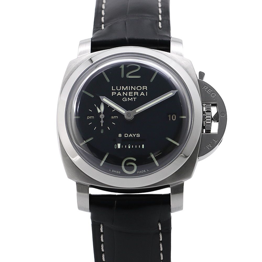 パネライ ルミノール1950 8デイズ GMT PAM00233 PANERAI 腕時計 黒文字盤