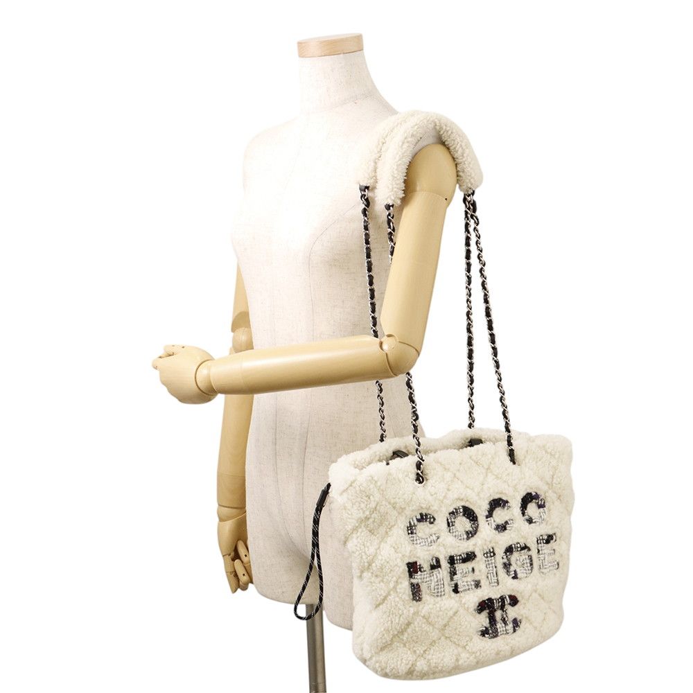 chanel ツイード トート バッグ シャネルツイードでトートバッグを