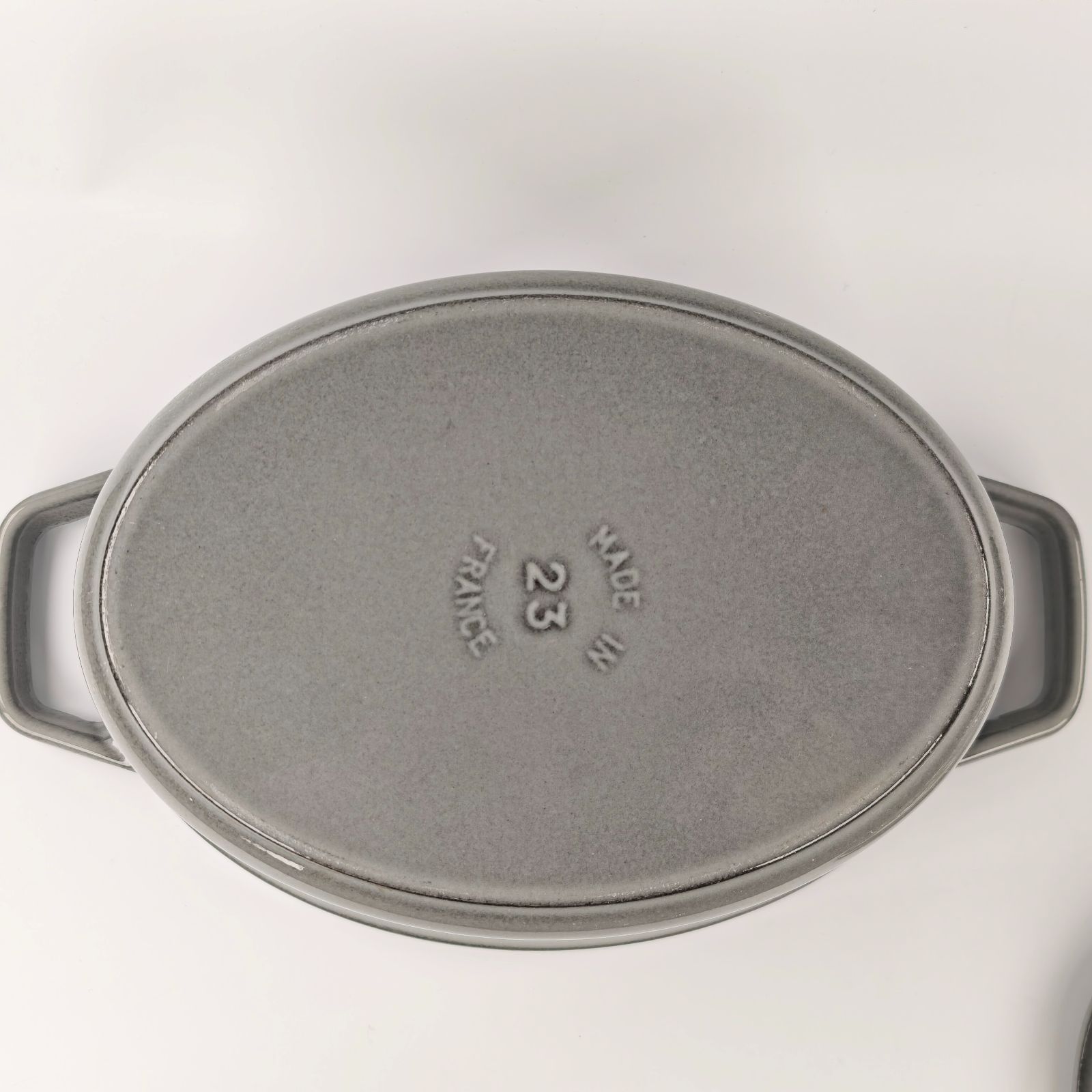 STAUB ストウブ ピコ・ココット オーバル グレー 23cm 両手鍋 - メルカリ