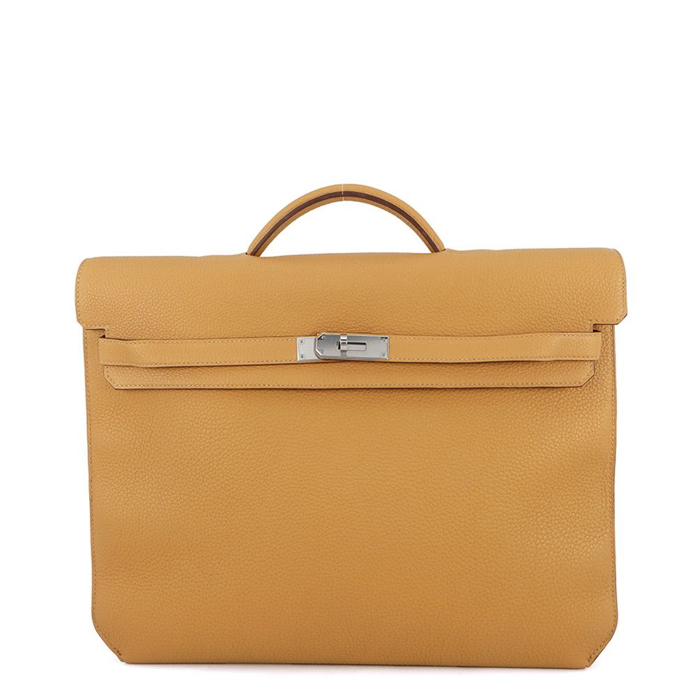 エルメス ケリーデペッシュ34 セサミ/シルバー金具 トゴ Z刻印 HERMES ビジネスバッグ