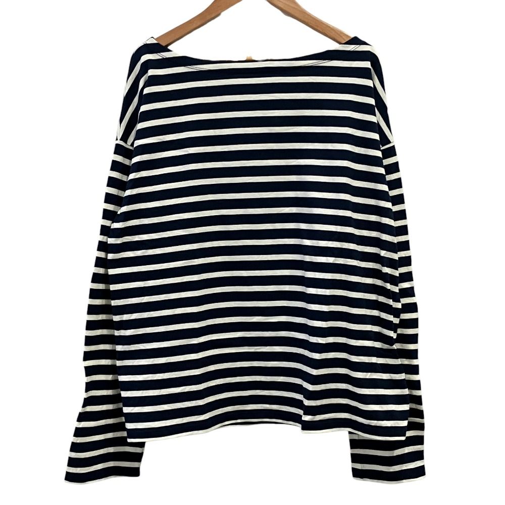 美品 25AW Deuxieme Classe ドゥーズィエムクラス エブリデイアイライク French Stripe Tシャツ ネイビー ホワイト レディース 古着 中古 USED