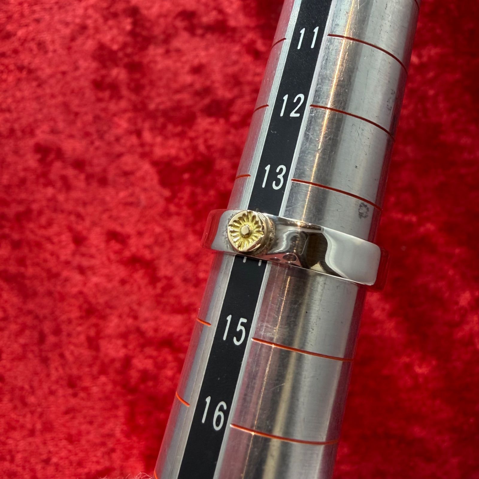 美品 太陽神リング14号 SILVER×K18 4.9g アリゾナフリーダム/ARIZONA 