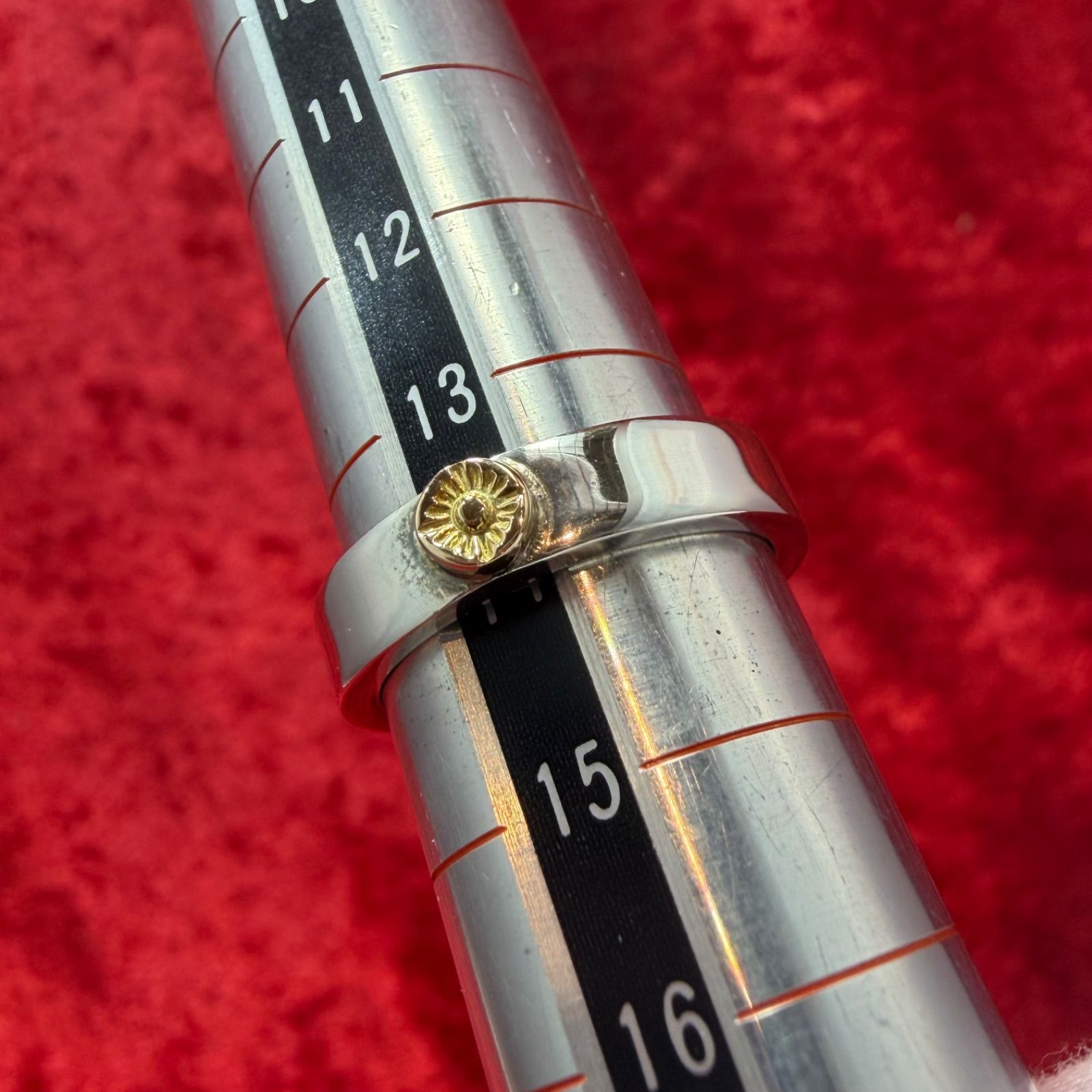美品 太陽神リング14号 SILVER×K18 4.9g アリゾナフリーダム/ARIZONA 