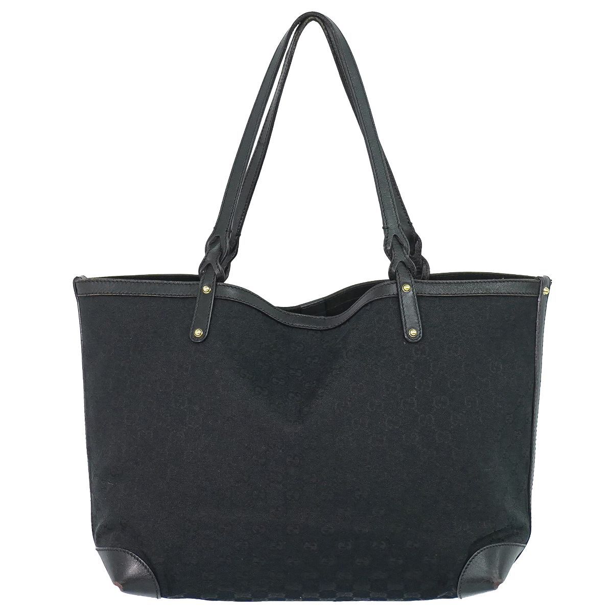 本物 グッチ GUCCI GGキャンバス ショルダーバッグ トートバッグ ブラック バッグ 中古・