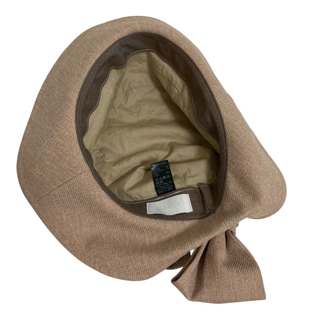 【新品未使用】CA4LA LINEN KERSEY HATリボン付き帽子 その他美品 CA4LA カシラ LINEN KERSEY HAT リネンカージーハット 帽子