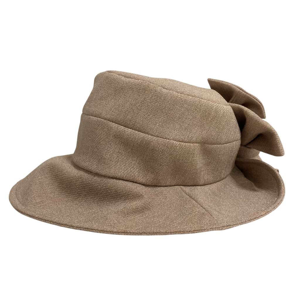 美品 CA4LA カシラ LINEN KERSEY HAT リネンカージーハット 帽子 ベージュ レディース 古着 中古 USED