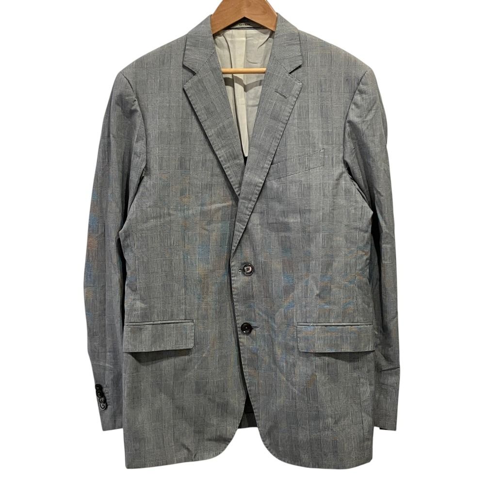 美品 BOGLIOLI ボリオリ グレンチェック ジャケット 48 グレー メンズ 古着 中古 USED 美品 BOGLIOLI ボリオリ グレンチェック ジャケット 48 グレー メンズ