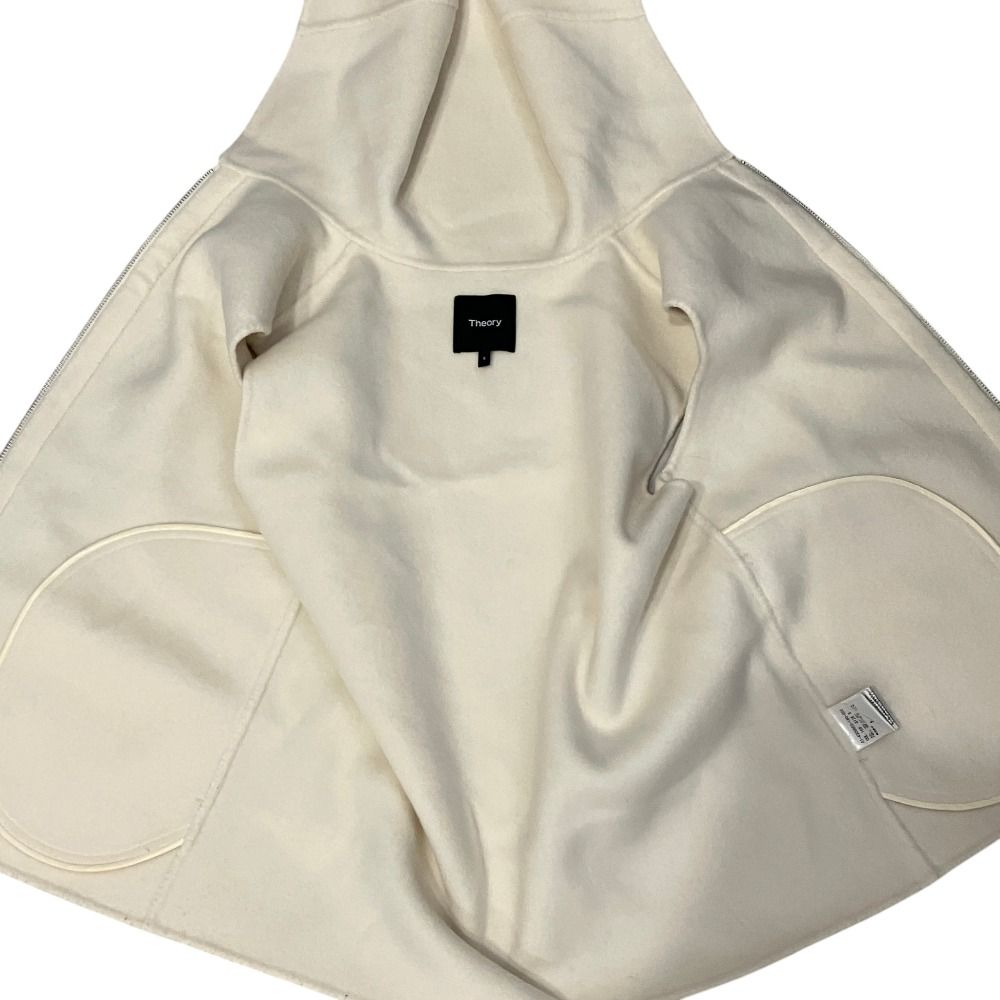 24AW セオリー　theory フーディベスト 美品 24AW Theory セオリー HOOD ZIP VEST ウールカシミヤ ジップ
