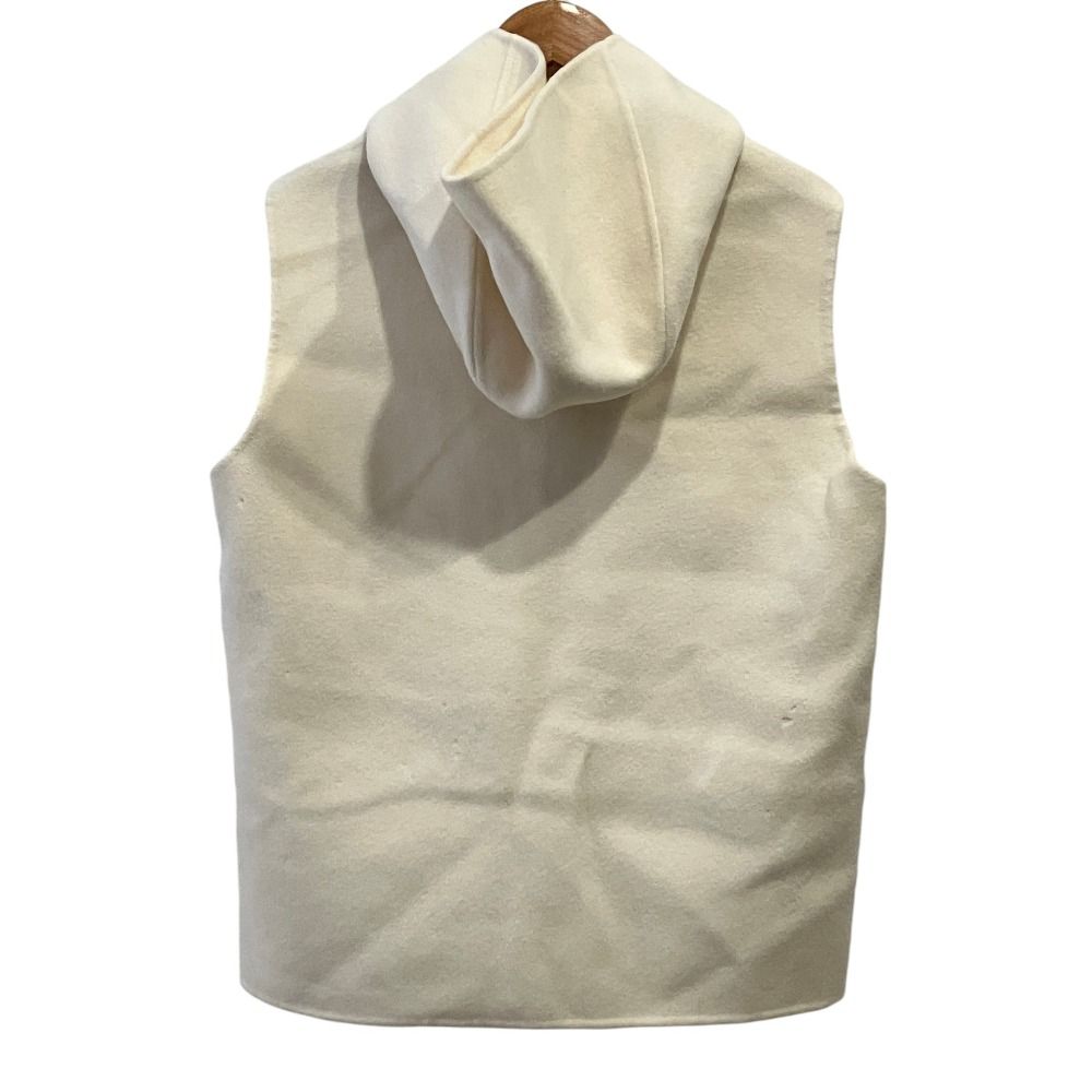 美品 24AW Theory セオリー HOOD ZIP VEST ウールカシミヤ ジップ