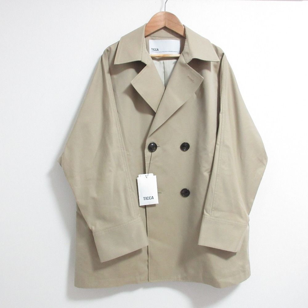 未使用 26SS TICCA ティッカ Miniテントトレンチコート サイズM ベージュ レディース 古着 中古 USED